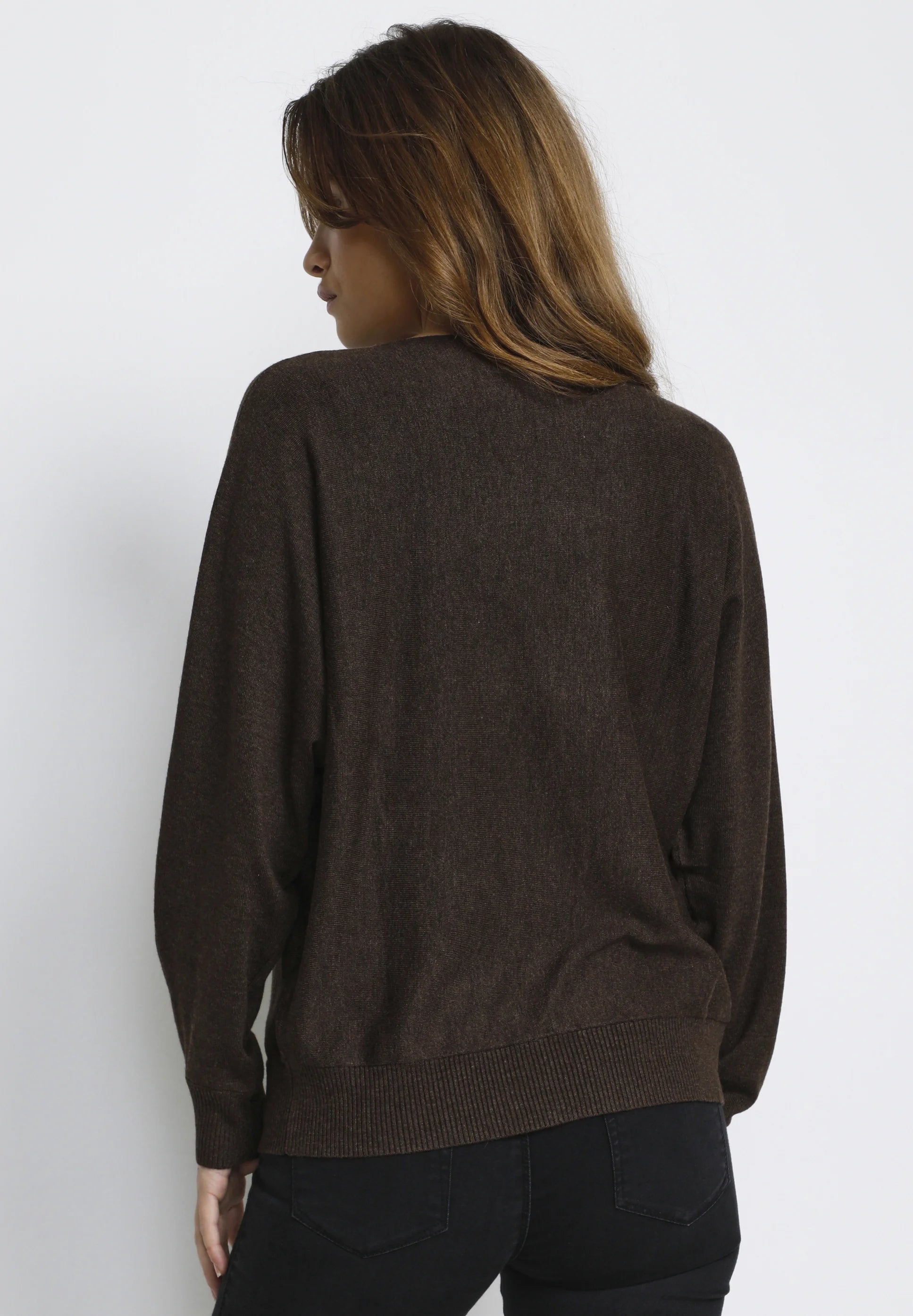 TERRO | Brown Modern Relaxed Knitwear Sweater